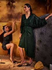 Asymmetrical hem dress