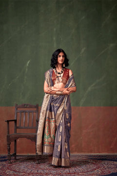 Pre-stitched pleated saree