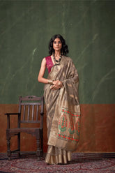 Zari tissue saree
