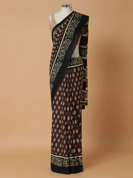 lightweight cotton saree