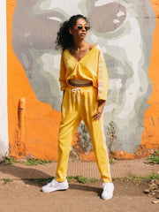 Streetwear crop top and pants