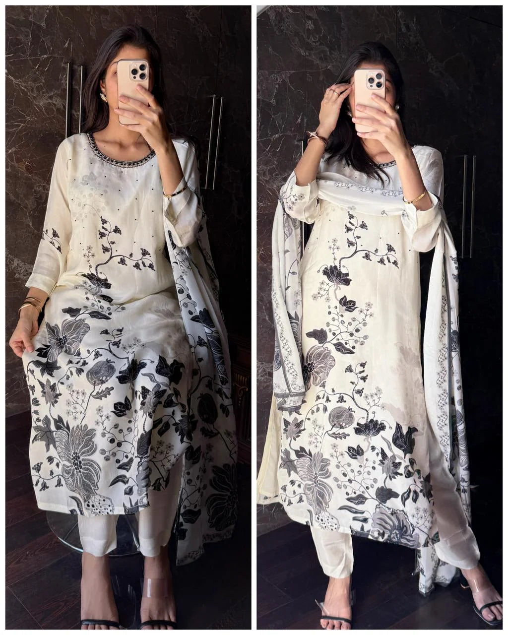 Premium Crepe Monochrome Outfit