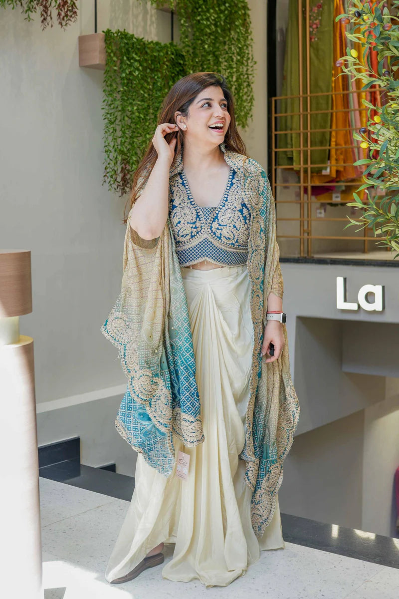 Jashn-E-Husn Cape Set– Wedding Season Special