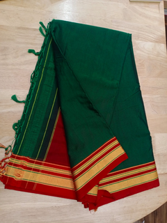 Traditional Maharashtrian 9-Yard Royal Blue Ilkal Nauvari Saree