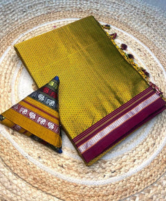 Women's Traditional Khun Saree or Customize into Nauvari Saree Handloom Ethnic Wear