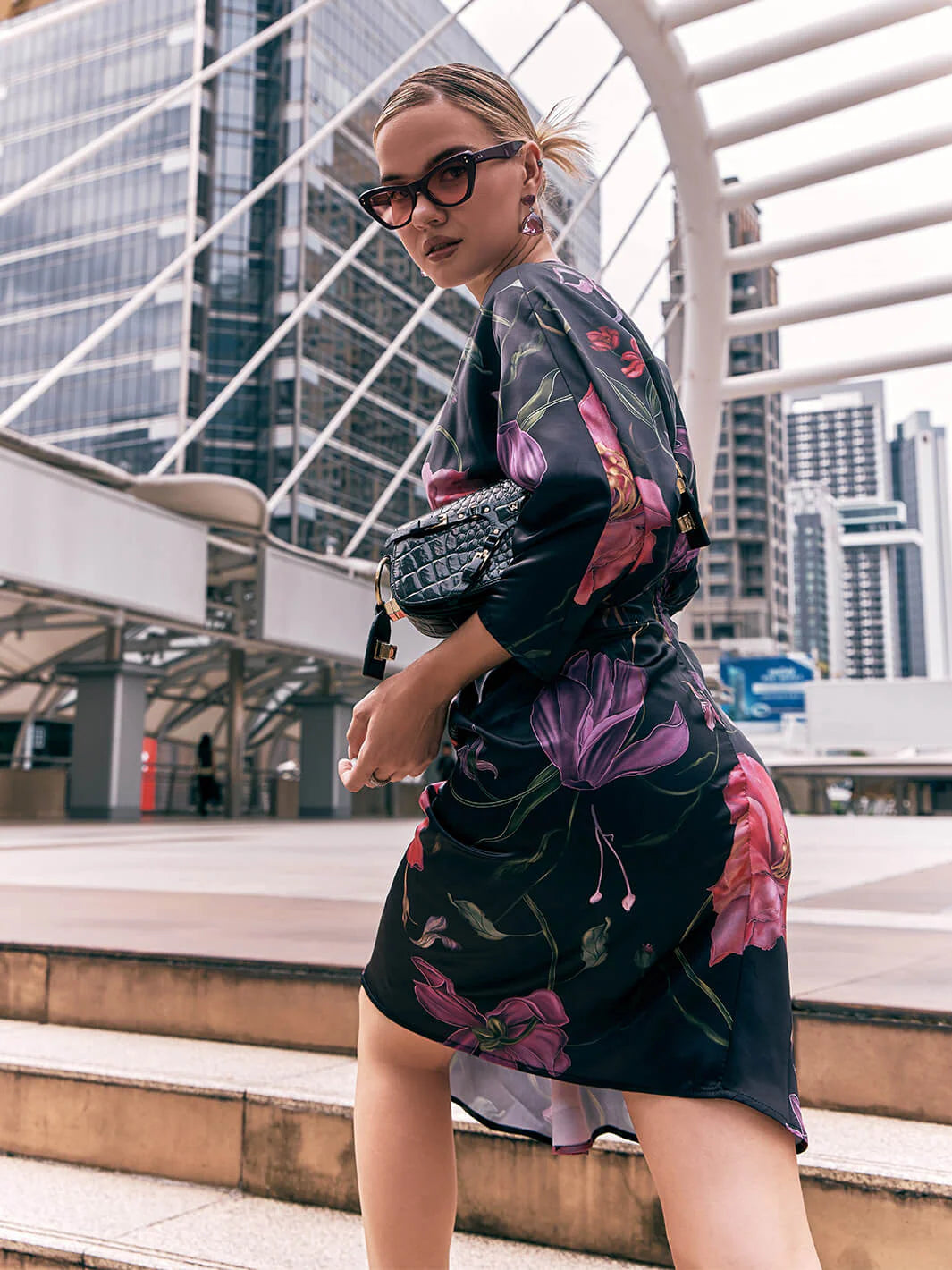 Floral print dress