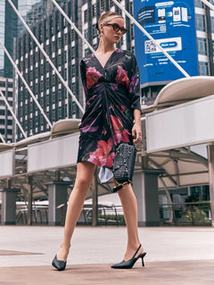 Asymmetrical hem dress