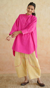 Noor Sunehri Gingham Cotton Co-Ord Set