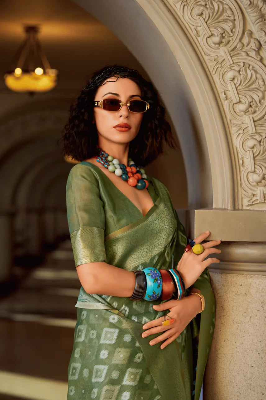 tissue silk saree