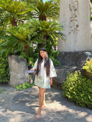 Organic cotton green dress