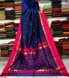 Nayantara Maheshwari Kali Border Buti Saree