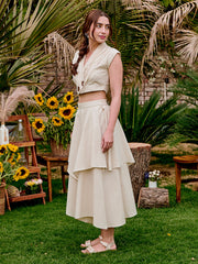 Alaya Ivory Co-ord Set for Women