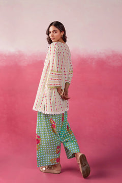 GINGHAM FLORAL PRINTED CO-ORD SET