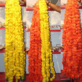 Artificial Marigold Flower Strings 4ft