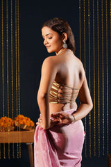 Aurelian Golden Corset Blouse