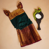 Ayla Green & Maroon Cotton Set