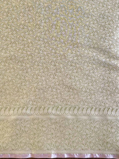 traditional organza banarasi saree