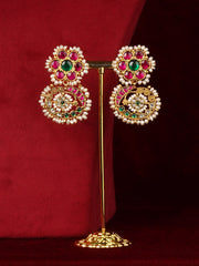 Basra Edit: Real Pearls Gold Mishr Necklace Set MR-S852M