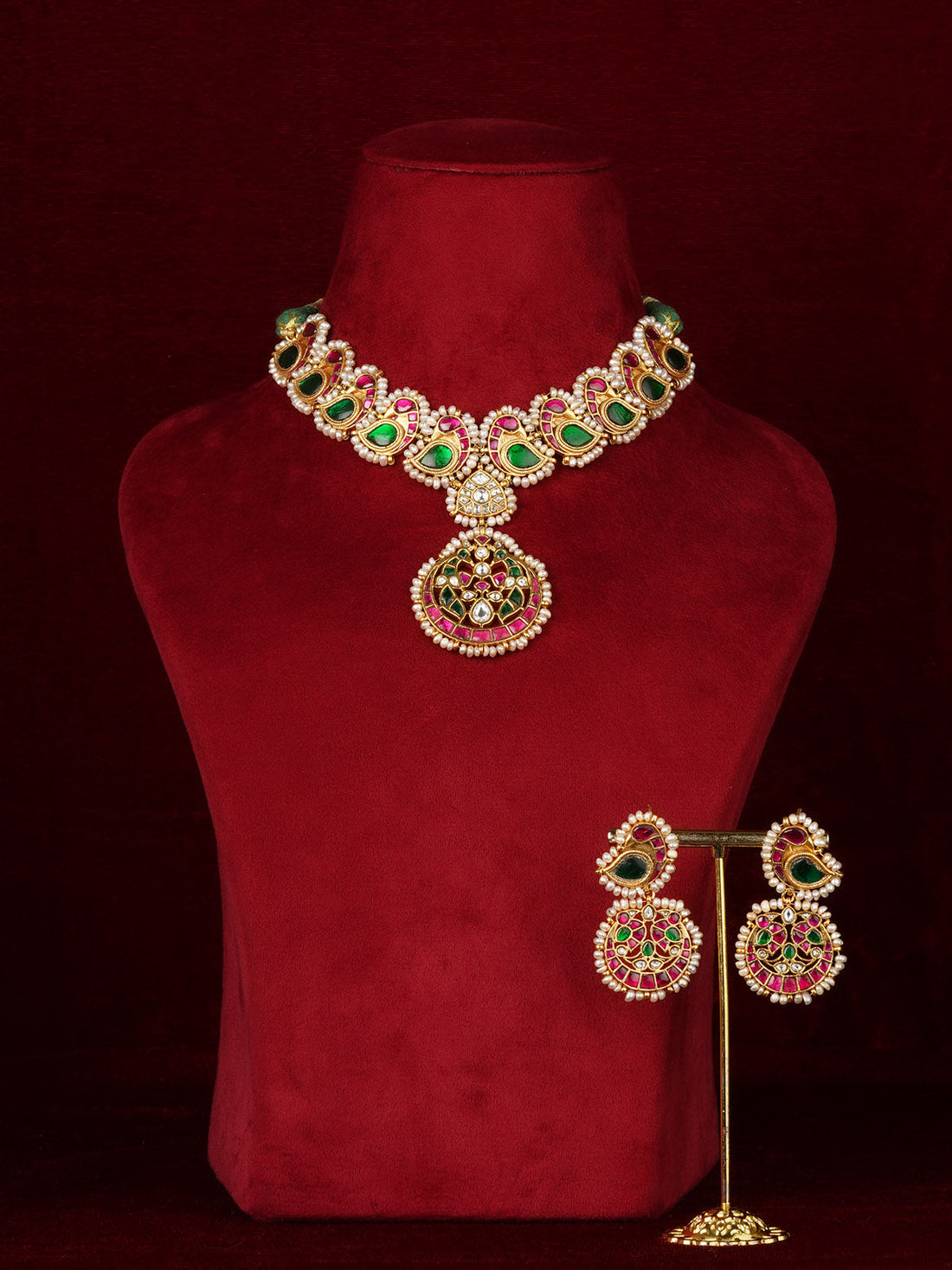 Basra Real Pearls Mishr Necklace Set – MR-S869M