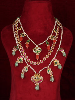 Real Pearls Mishr Necklace Set MR