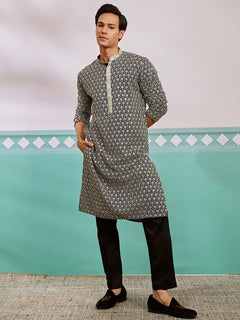 Meher Peach Embroidered Kurta