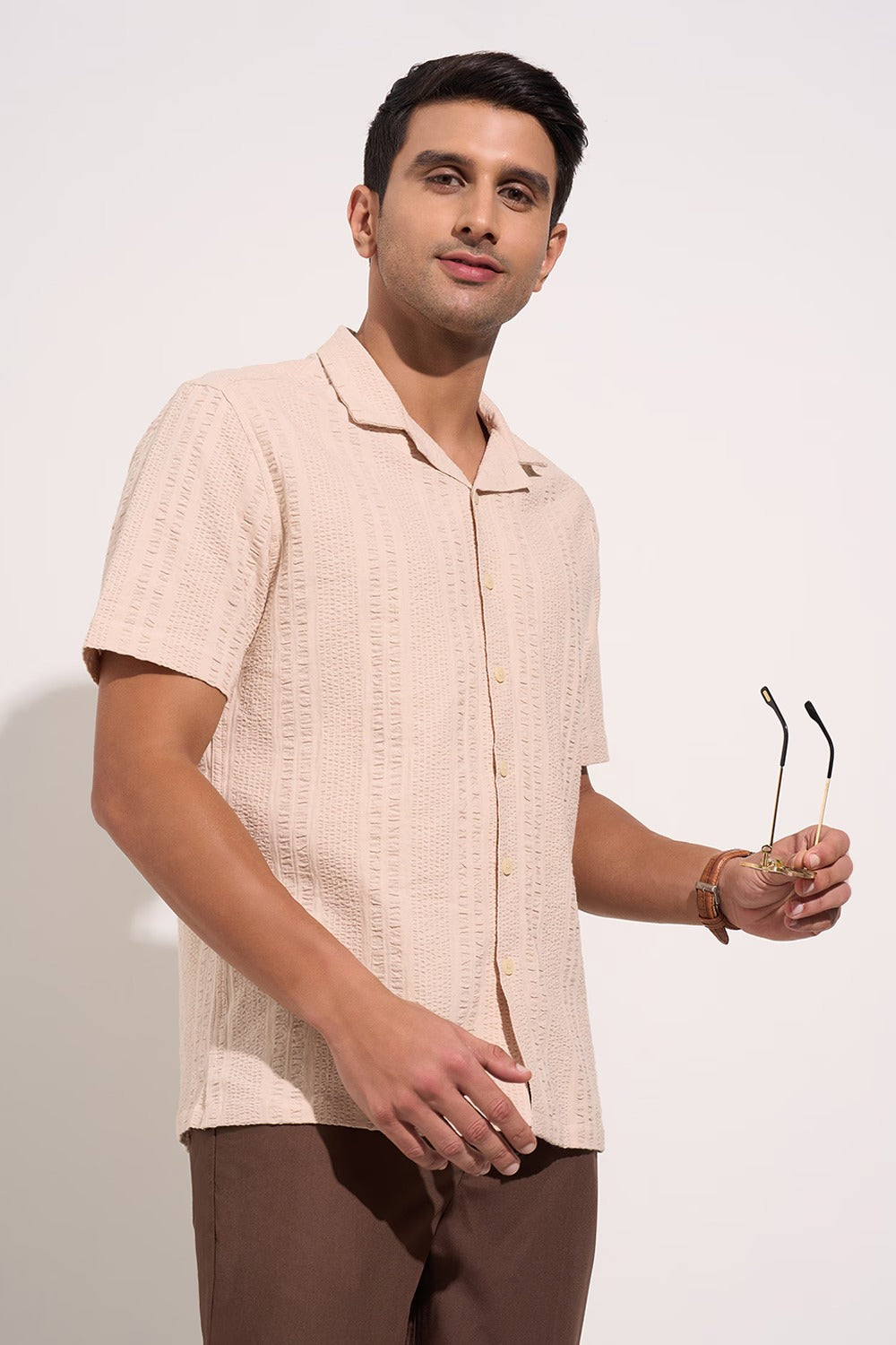 Revere collar shirt