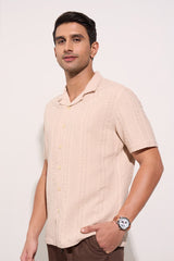 Men’s beige casual shirt