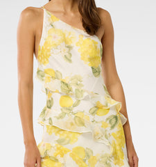 asymmetrical neckline dress