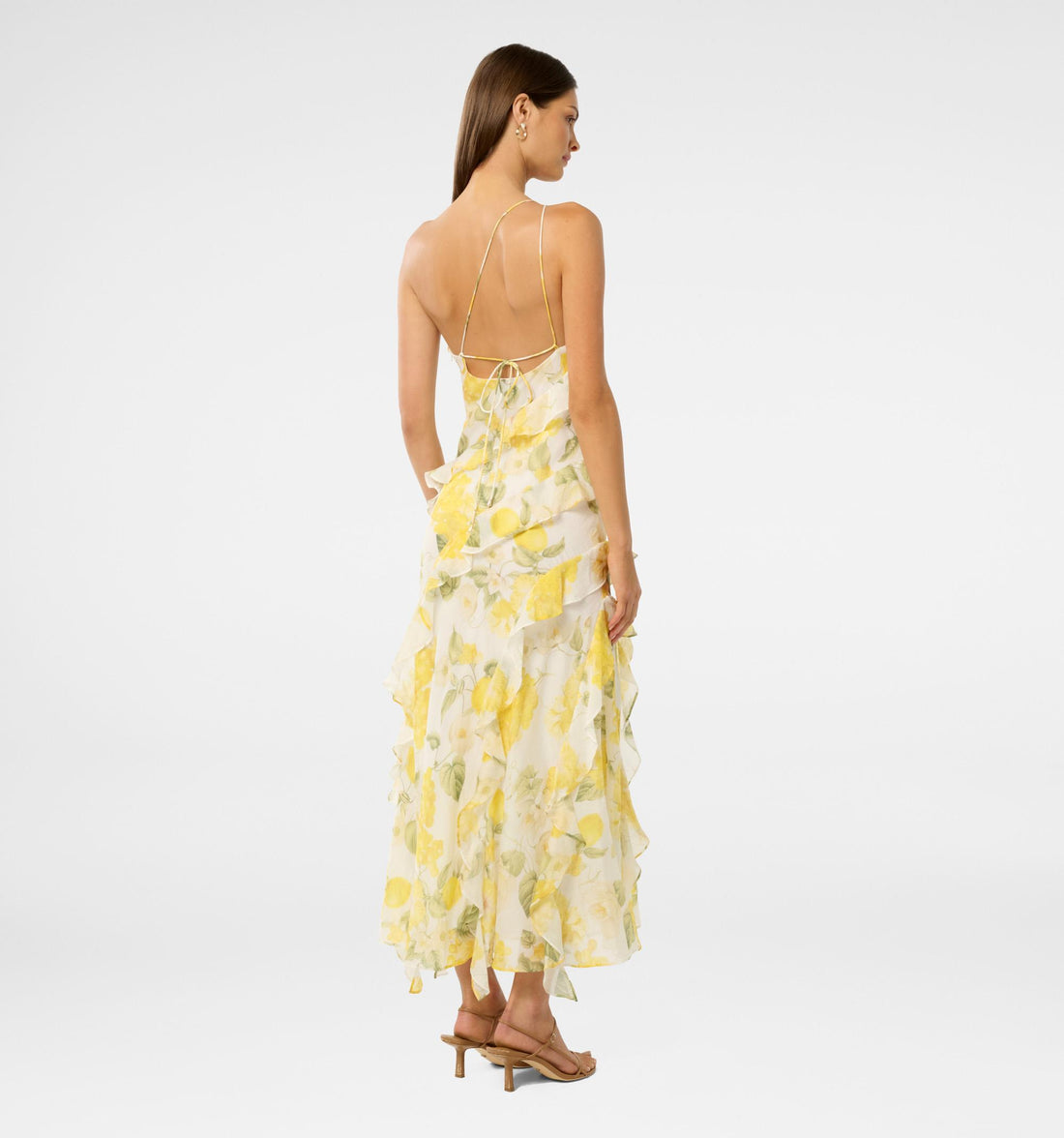 one shoulder evening gown