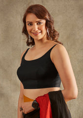 Sleeveless blouse for saree