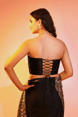 Black Diamond Bodice Corset Blouse