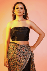 Black Diamond Bodice Corset Blouse