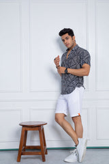 Recycled cotton fabric shirt