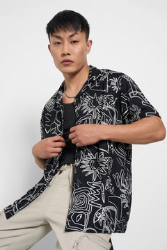Printed vacation shirt men