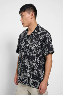 Men’s short sleeve rayon shirt