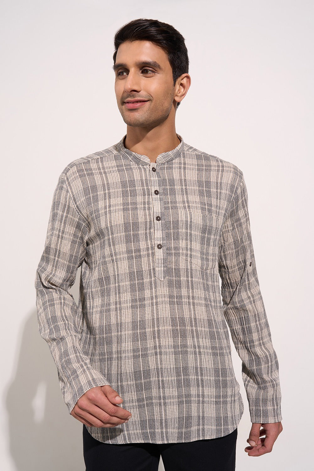 Casual black kurta