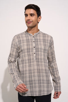 Casual black kurta