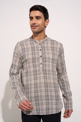 Casual black kurta