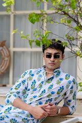 Hand block print kurta pyjama