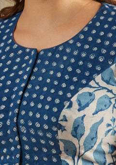 Round neck blouse design