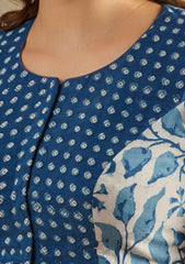 Round neck blouse design