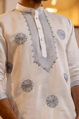 White kurta for men
