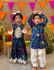 Chanderi kurta with patiala