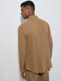 Crinkle texture shirt