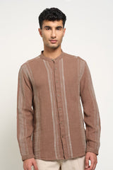 Casual brown shirt for men