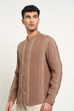 Relaxed fit shirt with full sleeves