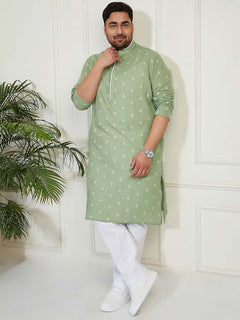 Shahanshah Grey Cotton Kurta