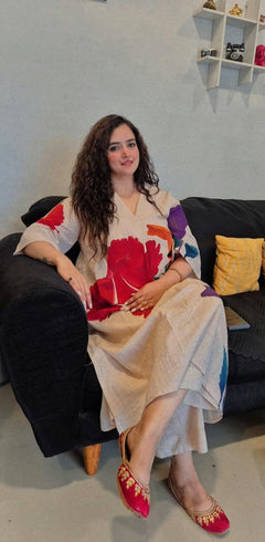 Nazm Floral Cotton Kurta Set