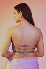 Celestial Silver Corset Blouse