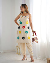 Vibrant Chanderi Women Kurti Set